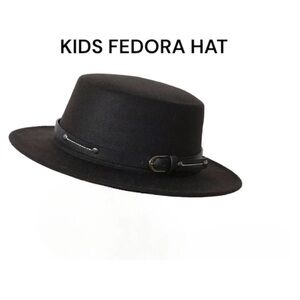 Black Kids Fedora Hat